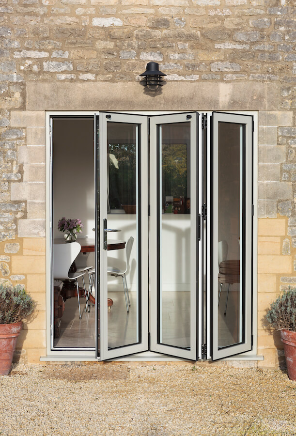 Folding aluminium door